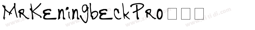 MrKeningbeckPro字体转换