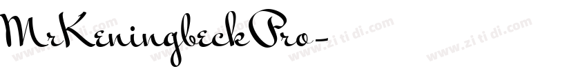 MrKeningbeckPro字体转换