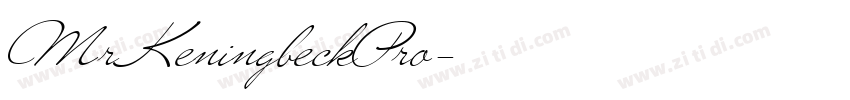 MrKeningbeckPro字体转换