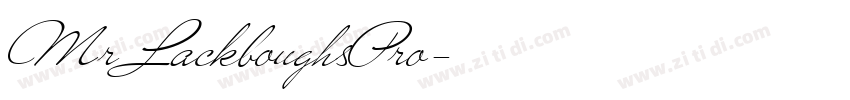 MrLackboughsPro字体转换