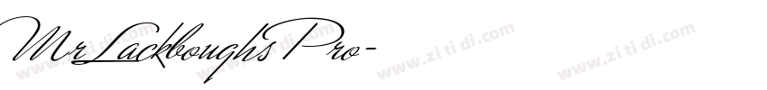 MrLackboughsPro字体转换