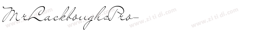 MrLackboughsPro字体转换