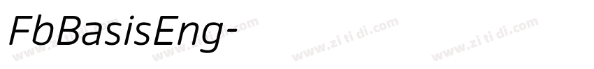 FbBasisEng字体转换