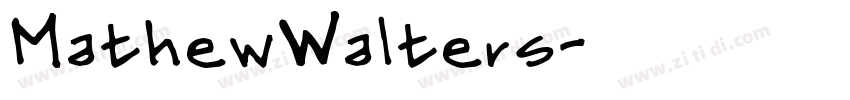 MathewWalters字体转换