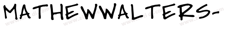 MathewWalters字体转换