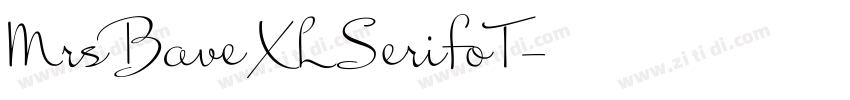 MrsBaveXLSerifoT字体转换