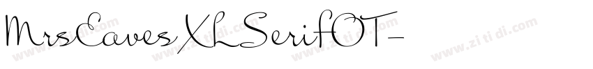 MrsEavesXLSerifOT字体转换