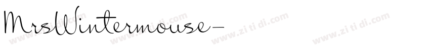 MrsWintermouse字体转换