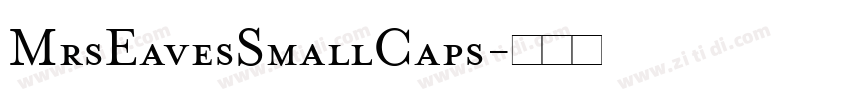 MrsEavesSmallCaps字体转换