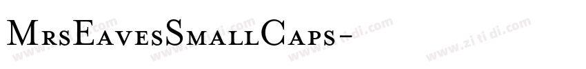 MrsEavesSmallCaps字体转换