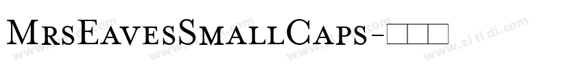 MrsEavesSmallCaps字体转换