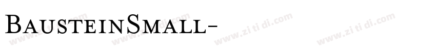 BausteinSmall字体转换