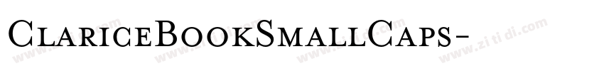 ClariceBookSmallCaps字体转换