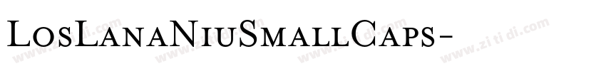 LosLanaNiuSmallCaps字体转换