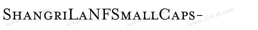 ShangriLaNFSmallCaps字体转换