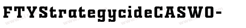 FTYStrategycideCASW0字体转换 FTYStrategycideCASW0字体转换