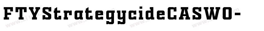 FTYStrategycideCASW0字体转换 FTYStrategycideCASW0字体转换