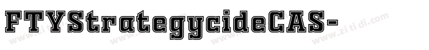 FTYStrategycideCAS字体转换 FTYStrategycideCAS字体转换