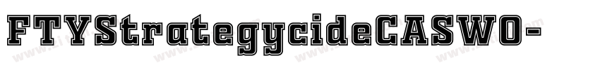 FTYStrategycideCASW0字体转换 FTYStrategycideCASW0字体转换