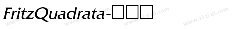FritzQuadrata字体转换