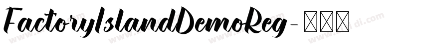 FactoryIslandDemoReg字体转换
