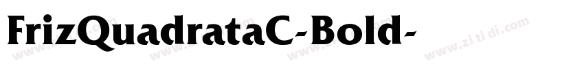 FrizQuadrataC-Bold字体转换