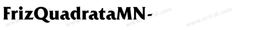 FrizQuadrataMN字体转换