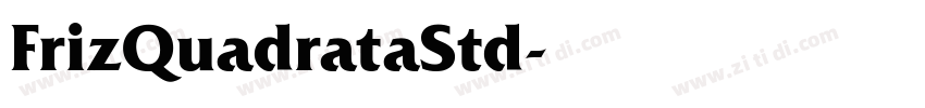 FrizQuadrataStd字体转换