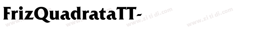 FrizQuadrataTT字体转换