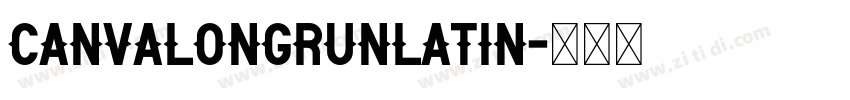 CanvaLongrunLatin字体转换