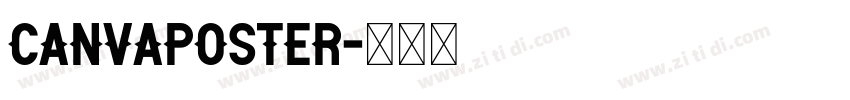 CanvaPoster字体转换