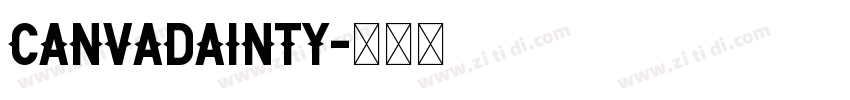 CanvaDainty字体转换