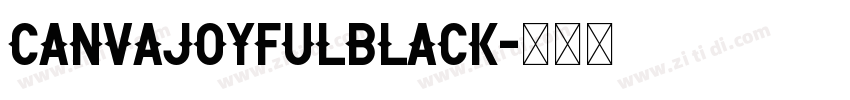 CanvaJoyfulBlack字体转换