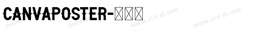 CanvaPoster字体转换