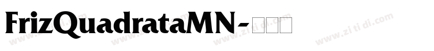 FrizQuadrataMN字体转换