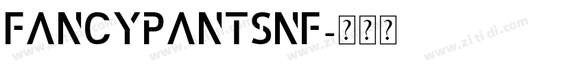 FancyPantsNF字体转换