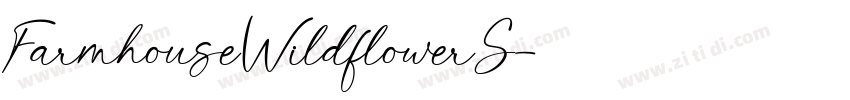 FarmhouseWildflowerS字体转换