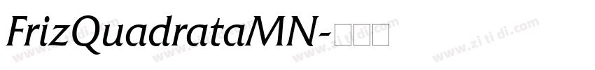 FrizQuadrataMN字体转换