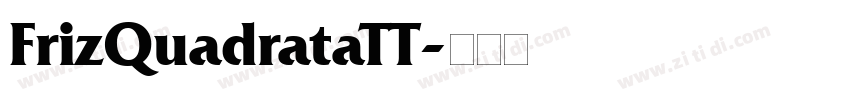 FrizQuadrataTT字体转换