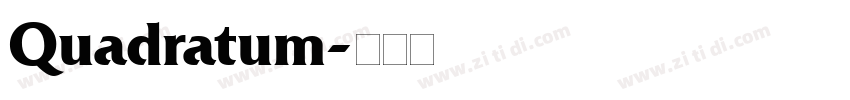 Quadratum字体转换