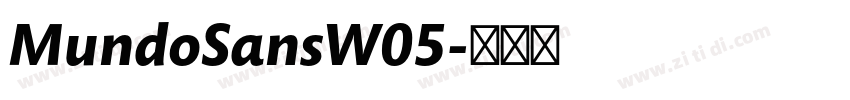 MundoSansW05字体转换