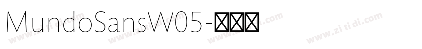 MundoSansW05字体转换