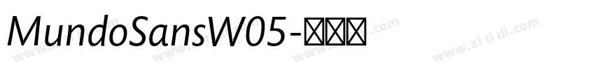 MundoSansW05字体转换