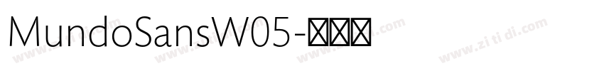 MundoSansW05字体转换