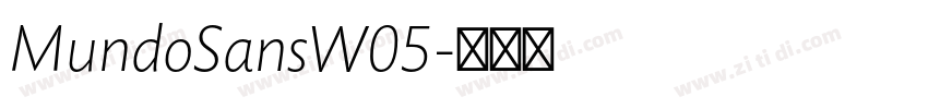 MundoSansW05字体转换