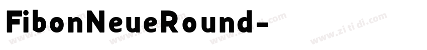 FibonNeueRound字体转换