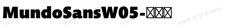 MundoSansW05字体转换