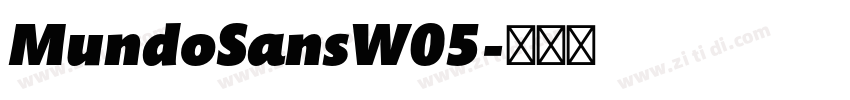 MundoSansW05字体转换
