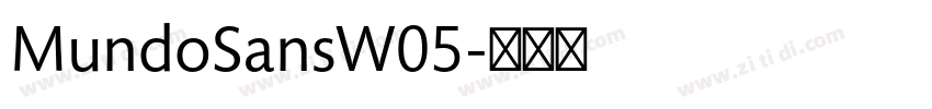 MundoSansW05字体转换