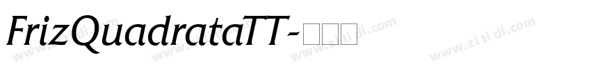 FrizQuadrataTT字体转换